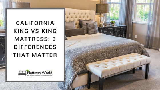 California King Vs Mattress 3, Difference Between King And California Bedding