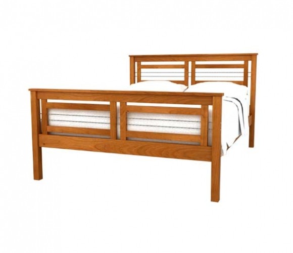 Vermont Furniture Designs Cable Crossing Wood Bed Frame