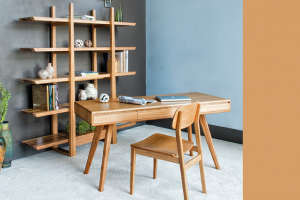 Magnolia Greenington office Shelf, Bamboo Chair and Desk