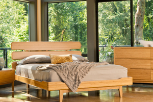 The Currant Bedroom set in Natural Finish Brightens up any Bedroom